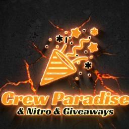 Crew Paradise • Social • Girls • Nitros • Anime • Chill talk • Emojis • Emote • Giveaways